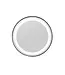 FABRIECIO Badkamerspiegel Rond New Wonder Zwart 60cm LED-verlichting touch schakelaar met spiegelverwarming anti-condens