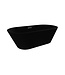Vrijstaand Bad Bauci Mat Zwart 170x70x52 cm Ovaal Solid Surface