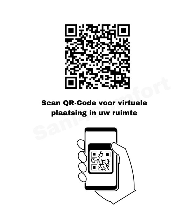 Hangtoilet met bidet geïntegreerde kraan Warm Koud Randloos Mat Wit excl. wc-bril