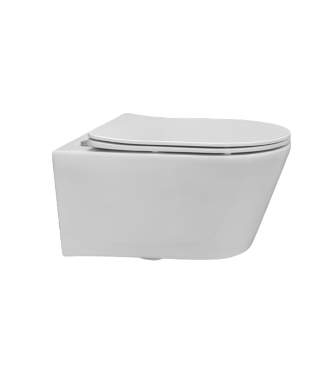 Hangtoilet Randloos Easy Flush Wit  incl softclose toiletzitting
