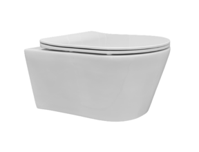 Hangtoilet Randloos Easy Flush Wit  incl softclose toiletzitting