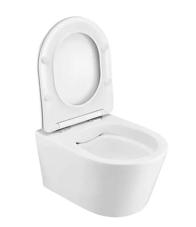 Hangtoilet Randloos Easy Flush Wit  incl softclose toiletzitting