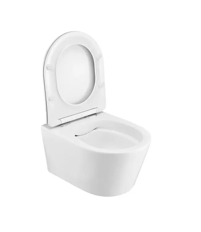Hangtoilet Randloos Easy Flush Wit  incl softclose toiletzitting