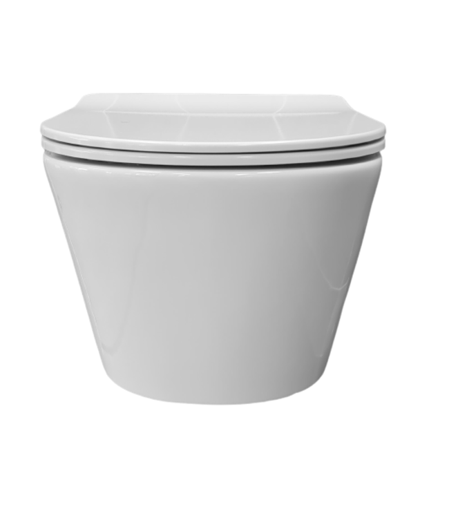 Hangtoilet Randloos Easy Flush Wit  incl softclose toiletzitting