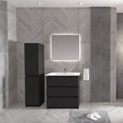 Staand Badkamermeubel Onderkast Jupiter 80 Zwart