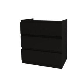 Staand Badkamermeubel Onderkast Jupiter 80 Zwart