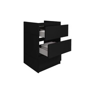 Staand Badkamermeubel Onderkast Jupiter 60 Zwart Staand Badkamermeubel Onderkast Jupiter 60 Zwart