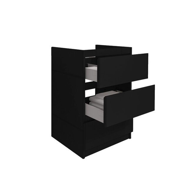 Staand Badkamermeubel Onderkast Jupiter 60 Zwart Staand Badkamermeubel Onderkast Jupiter 60 Zwart