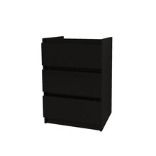 Staand Badkamermeubel Onderkast Jupiter 60 Zwart