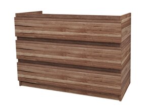 Staand Badkamermeubel Onderkast Jupiter 120 cm Walnoot