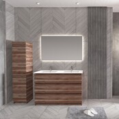 Staand Badkamermeubel Onderkast Jupiter 120 cm Walnoot