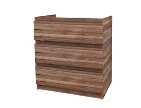 Staand Badkamermeubel Onderkast Jupiter 80 cm Walnoot