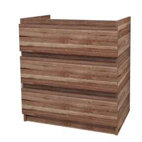 Staand Badkamermeubel Onderkast Jupiter 80 cm Walnoot