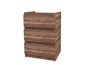 Staand Badkamermeubel Onderkast Jupiter 60 cm Walnoot