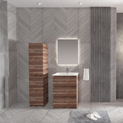 Staand Badkamermeubel Onderkast Jupiter 60 cm Walnoot