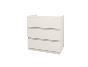 Staand Badkamermeubel Onderkast Jupiter 80 cm Mat Wit