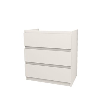 ALONI Staand Badkamermeubel Onderkast Jupiter 80 cm Mat Wit