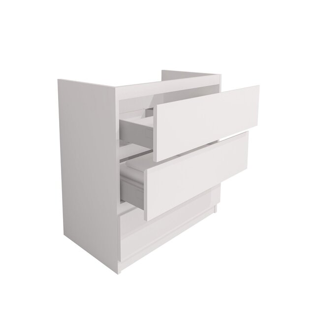 Staand Badkamermeubel Onderkast Jupiter 80 cm Mat Wit