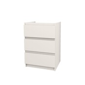 Staand Badkamermeubel Onderkast Jupiter 60 cm Mat Wit