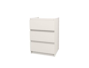 Staand Badkamermeubel Onderkast Jupiter 60 cm Mat Wit