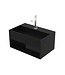 Toilet fontein Sun Mat Wit 50x32,4x25 cm met onzichtbare afvoer Solid Surface
