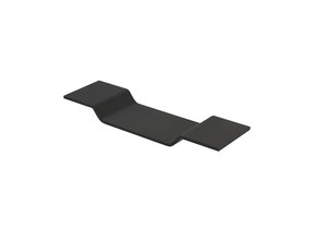 Sun Badplank Mat Zwart Solid Surface 80x20 cm