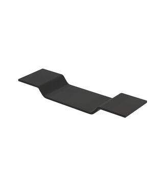 ALONI Sun Badplank Mat Zwart Solid Surface 80x20 cm