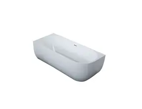 Half vrijstaand bad Links Wit 170x75x60 cm Göteborg