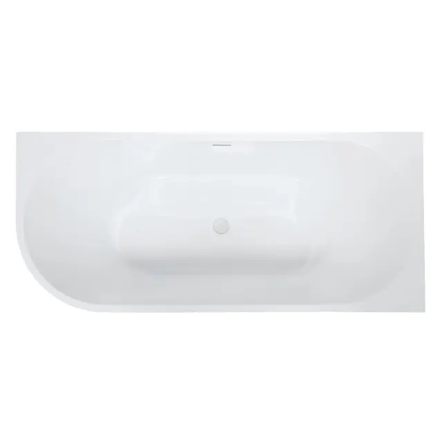 Half vrijstaand bad Rechts Wit 170x75x60 cm Göteborg