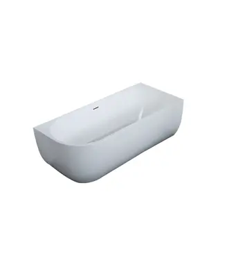 FABRIECIO Half vrijstaand bad Rechts Mat Wit 180x80x60 cm Göteborg