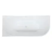 Half vrijstaand bad Links Mat Wit 180x80x60 cm Göteborg