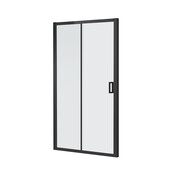 Douchedeur Toscane 130x200cm Zwart Douche Schuifdeur 6 mm Veiligheidsglas - Helderglas met Nano-coating