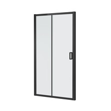 Douchedeur Toscane 130x200cm Zwart Douche Schuifdeur 6 mm Veiligheidsglas - Helderglas met Nano-coating