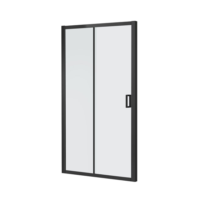 Douchedeur Toscane 130x200cm Zwart Douche Schuifdeur 6 mm Veiligheidsglas - Helderglas met Nano-coating