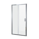 Douchedeur Toscane 130x200cm Chroom Douche Schuifdeur 6 mm Veiligheidsglas - Helderglas met Nano-coating