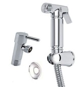 Creavit Bidet handdouche Rond Messing Chroom Rond Taharet set