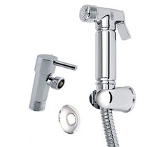 Creavit Bidet handdouche Rond Messing Chroom Rond Taharet set