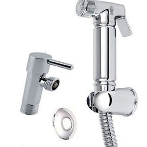 Creavit Bidet handdouche Rond Messing Chroom Rond Taharet set