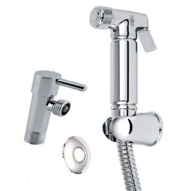 Creavit Bidet handdouche Rond Messing Chroom Rond Taharet set