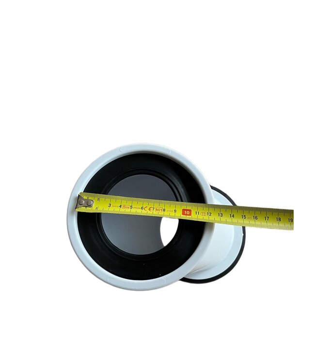 Afvoermanchet toilet excentrisch 6cm Sprongbocht WC afvoer