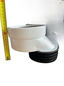 Afvoermanchet toilet excentrisch 6cm Sprongbocht WC afvoer