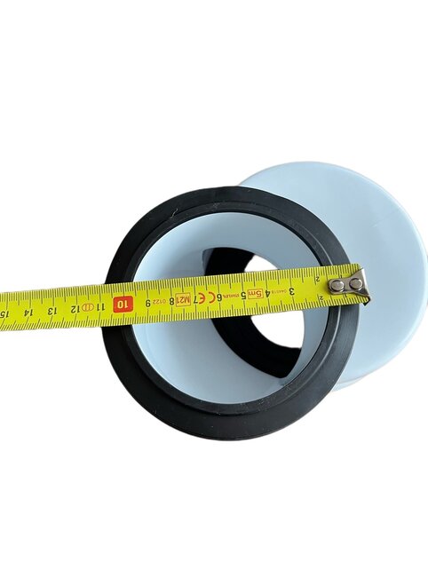 Afvoermanchet toilet excentrisch 6cm Sprongbocht WC afvoer