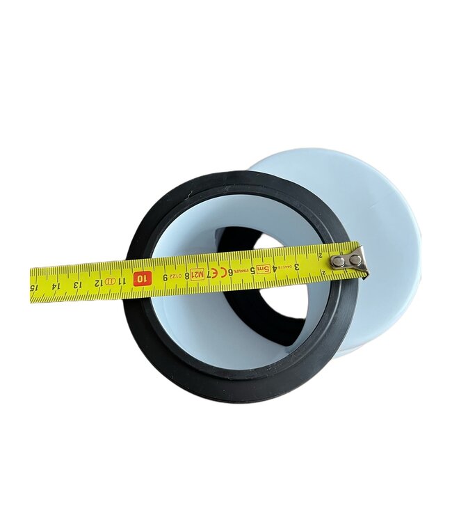 Afvoermanchet toilet excentrisch 6cm Sprongbocht WC afvoer