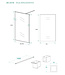 Inloopdouche Square Mat Zwart 80x200cm 10 mm Veiligheidsglas Helderglas met Nano-coating