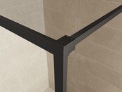 Inloopdouche Square Mat Zwart 100x200cm 10 mm Veiligheidsglas Helderglas met Nano-coating Inloopdouche Square Mat Zwart 100x200cm 10 mm Veiligheidsglas Helderglas met Nano-coating