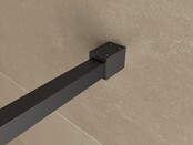 Inloopdouche Square Mat Zwart 110x200cm 10 mm Veiligheidsglas Helderglas met Nano-coating