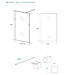 Inloopdouche Square Mat Zwart 110x200cm 10 mm Veiligheidsglas Helderglas met Nano-coating