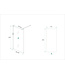 Inloopdouche Hibera 90x200cm RVS Profiel 10 mm Veiligheidsglas met Nano-coating