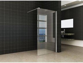Inloopdouche Hibera 100x200cm RVS Profiel 10 mm Veiligheidsglas met Nano-coating