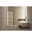 Inloopdouche Maaz Raster met handdoekhouder 120x200cm Mat Zwart 10 mm veiligheidsglas Anti-kalk